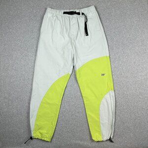Urban Outfitters X Without Walls‎ Nash Trail Pants Mens M White Yellow Belted MX